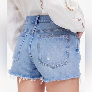 Madewell The Brynn Short in Hallstead Wash size 29 NEW raw hem high rise $84